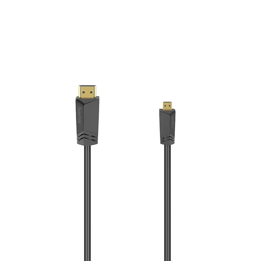HAMA Cable HDMI High Speed Type A-D 4K 18 Gbit/s 1.5m Black 00205016