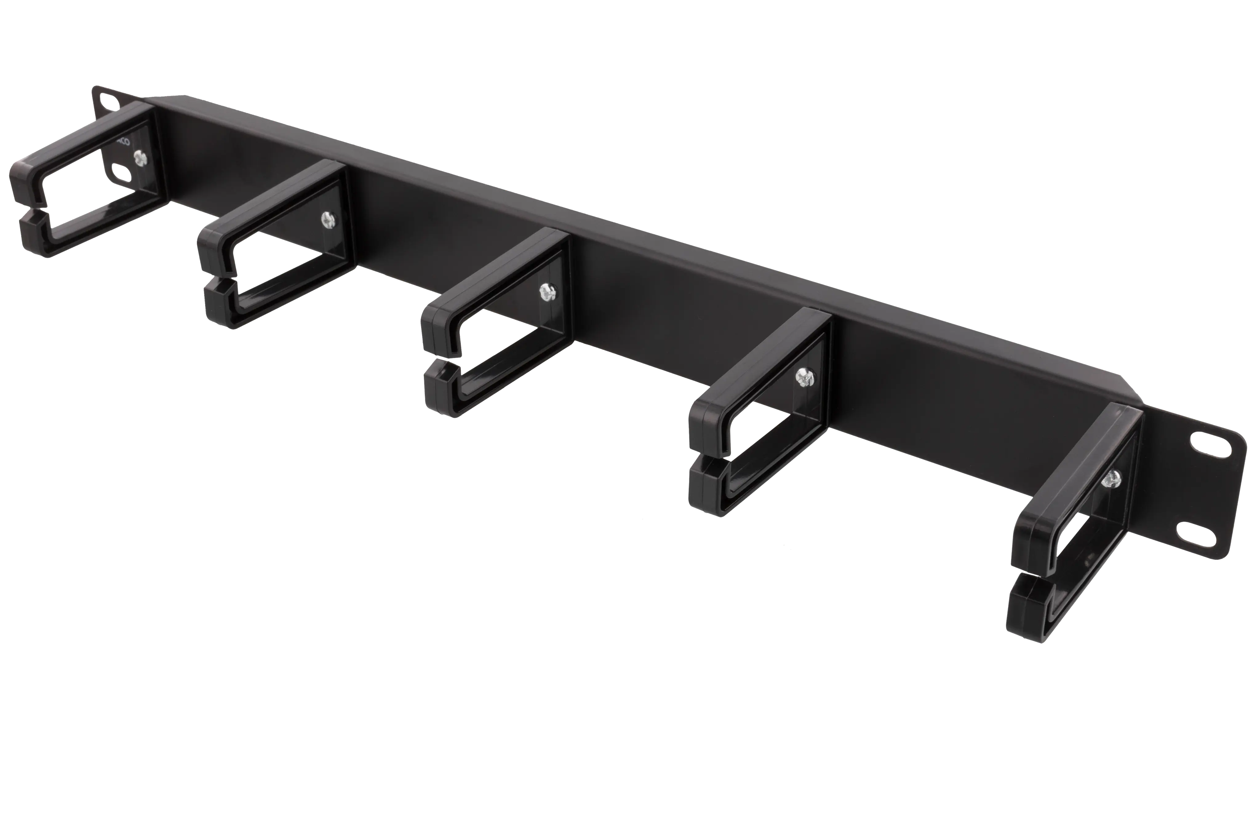 TOTEN 19" kableringspanel 1U, 5 fästen P-016D-1U