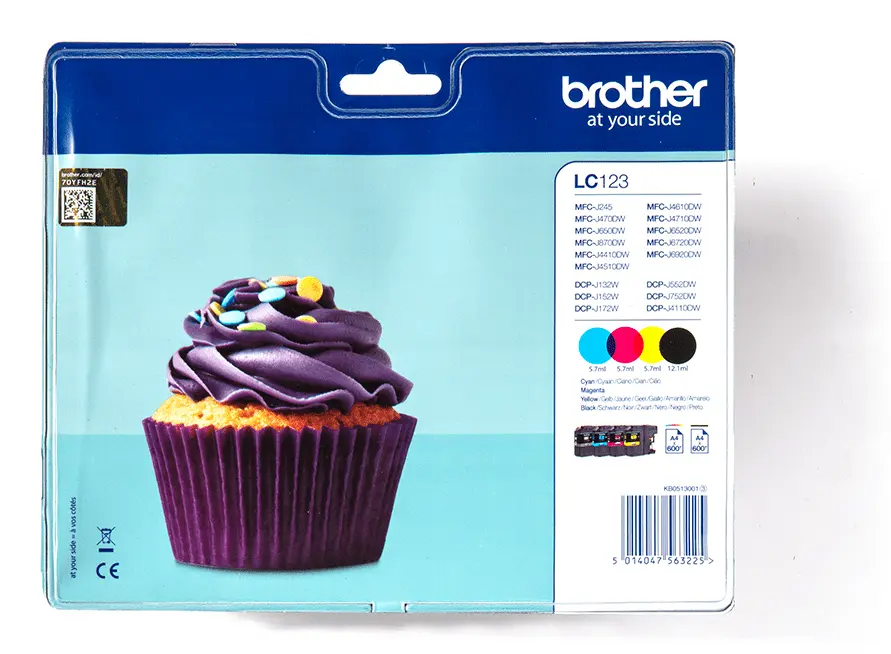 BROTHER LC123VALBP Ink Black Cyan Magenta Yellow - 600 pagini LC-123VALBP