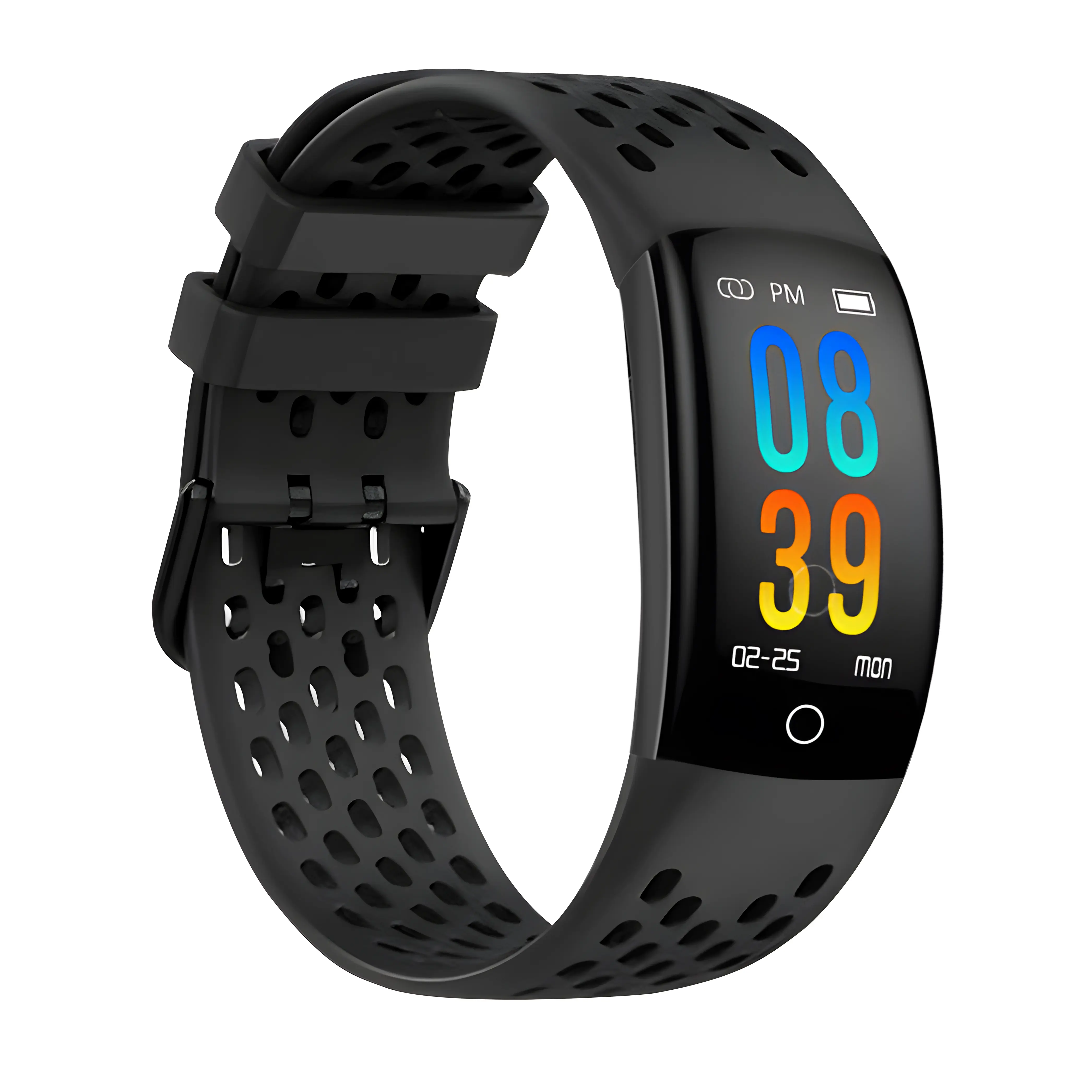 PURO FitBit Charge 5 Silicon Band SPORT PLUS, Black FBC5WBSPORT1BLK