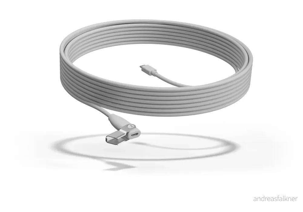 LOGITECH RALLY MIC POD EXTENSION CABLE WHITE - WW 952-000047