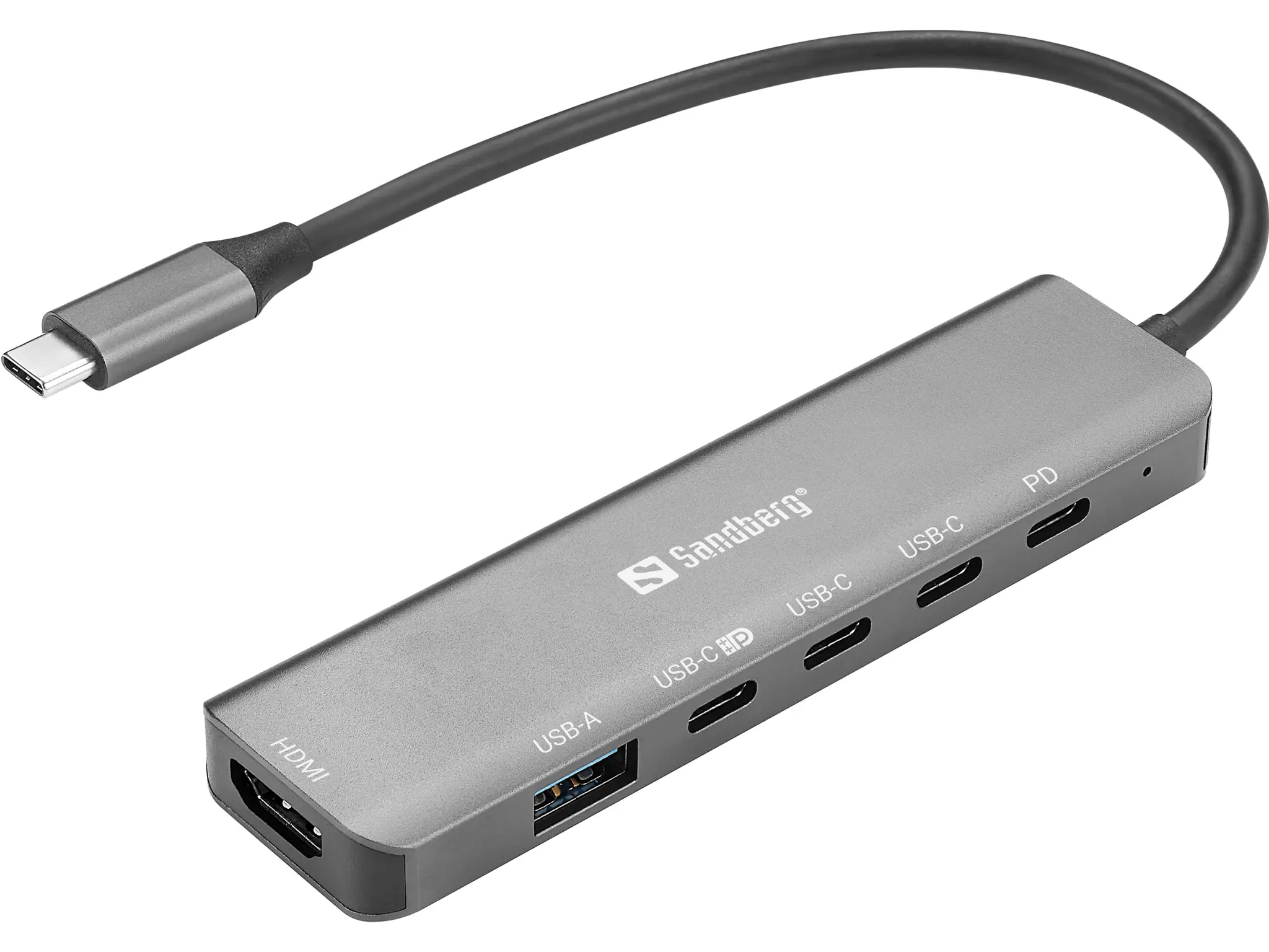 SANDBERG USB-C 6-in-1 MediaDock 136-77