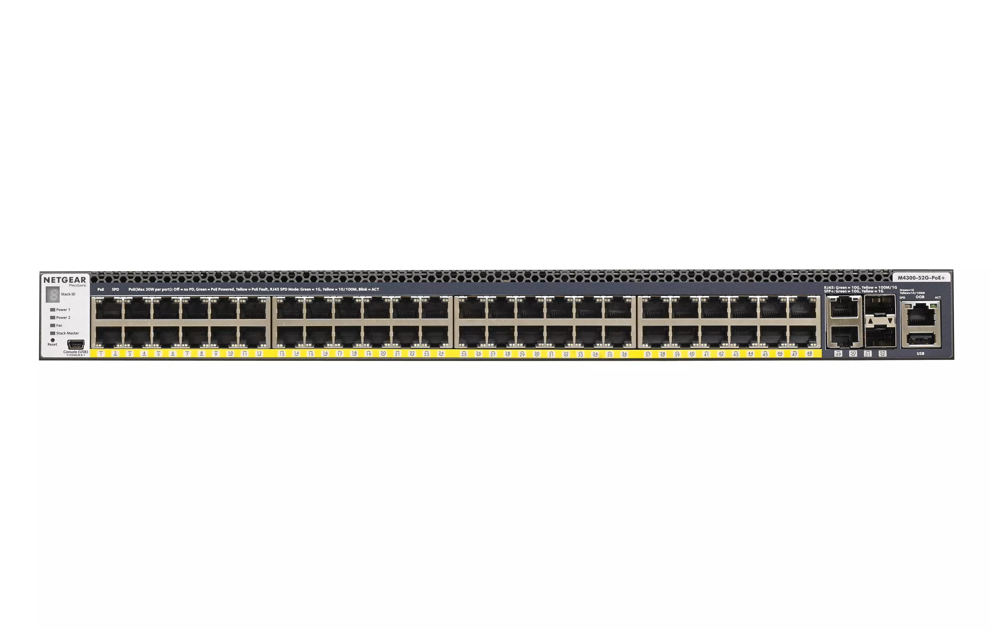 NETGEAR ProSAFE_ Intelligent Edge M4300-52G-PoE_ 550W Managed Switch GSM4352PA-100NES