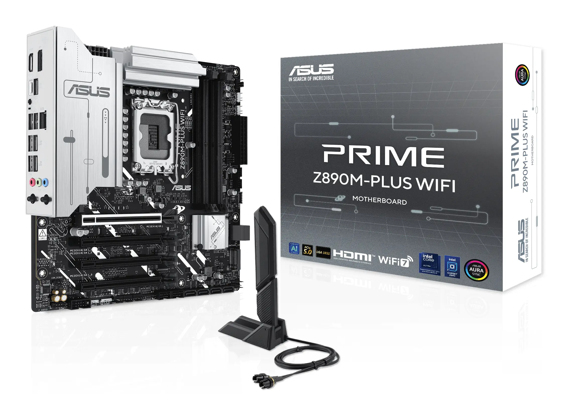 ASUS PRIME Z890M-PLUS WIFI (mATX, Z890, LGA 1851, DDR5) 90MB1J80-M0EAY0