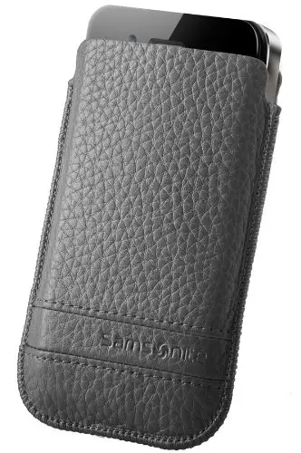 SAMSONITE Mobile Bag Classic Leather Small Grey P11*08002