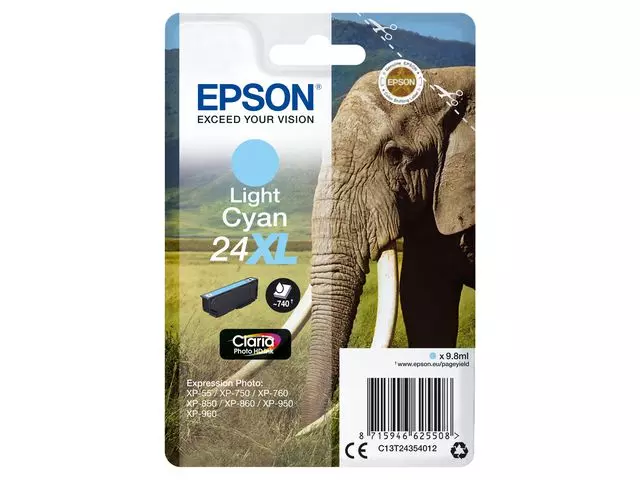 EPSON Ink/24XL Elephant 9.8 ml LCY C13T24354012