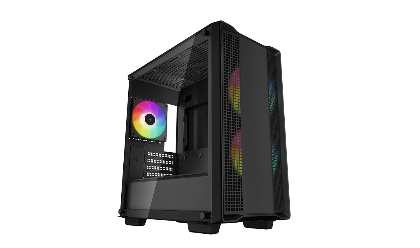 DEEPCOOL CC360 A-RGB Micro ATX Case, Black R-CC360-BKAPM3-G-1