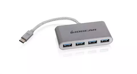 IOGEAR HUB-C, USB-C To 4-Port GUH3C14