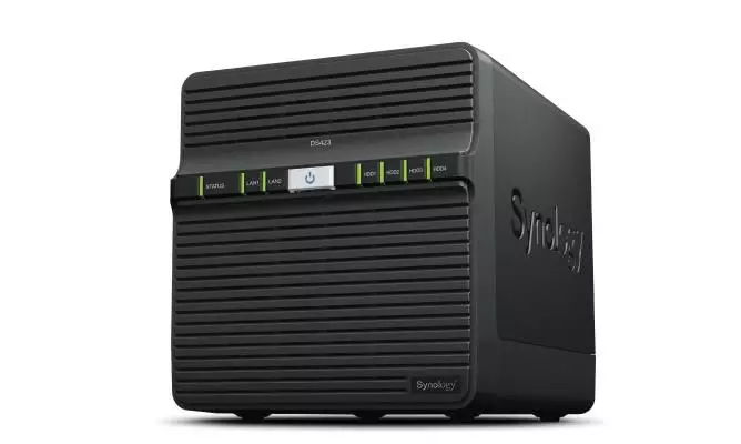 SYNOLOGY Disk Station DS423 - NAS server - 4 bays - SATA 6Gb/s - RAID RAID 0, 1, 5, 6, 10, JBOD - RAM 2 GB - Gigabit Ethernet - iSCSI support DS423